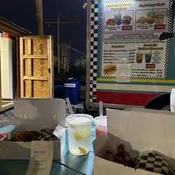 Dave's Old Fashioned Burger - Delicious burgers... Potato Wedges... Onion Rings... Dragon Fruit Lemonade... Traditional Lemonade... Menu
