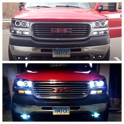 Franks High Fidelity - 2002 GMC Sierra with a updated look in the front.