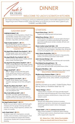 Menu photo 8 Jack’s on Pearl Denver, CO