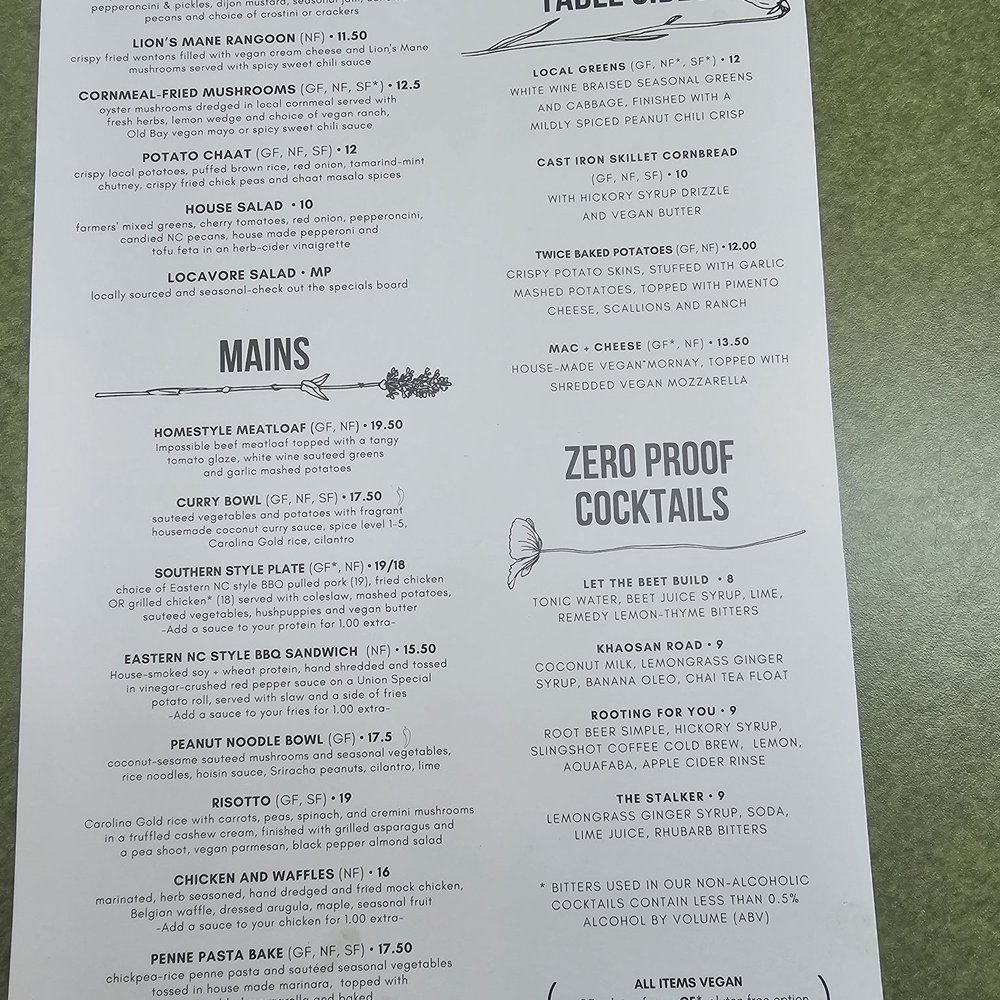 The Fiction Kitchen - Menu - Vegan Near Me - Raleigh, North Carolina The Fiction Kitchen - Menu - Vegan Near Me - Raleigh, North Carolina