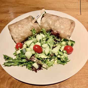 Aqui Cal-Mex - Thai Chicken Burrito. - New American Near Me - Cupertino, California
