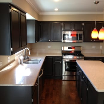 DBK Painting - Kitchen Cabinets, color is BM, Bittersweet Chocolate. Product is BM Aura Satin. - Painters Near Me DBK Painting - Kitchen Cabinets, color is BM, Bittersweet Chocolate. Product is BM Aura Satin. - Painters Near Me