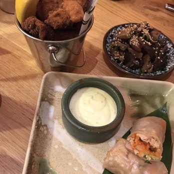 Bone Daddies - Chicken summer roll, fried chicken, pickled mushrooms - Ramen Near Me - London, XGL