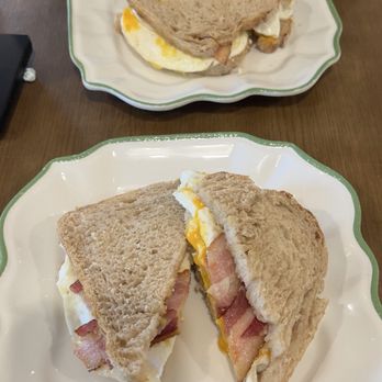 Green Nest Cafe - Bacon egg breakfast sandwich - Cafes Near Me - Bedford, Texas
