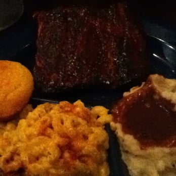 Dinosaur Bar-B-Que - BBQ ribs , Mac n cheese , mashed potatoes with gravy and a corn bread . Yummy . - Barbeque Near Me - Brooklyn, New York Dinosaur Bar-B-Que - BBQ ribs , Mac n cheese , mashed potatoes with gravy and a corn bread . Yummy . - Barbeque Near Me - Brooklyn, New York