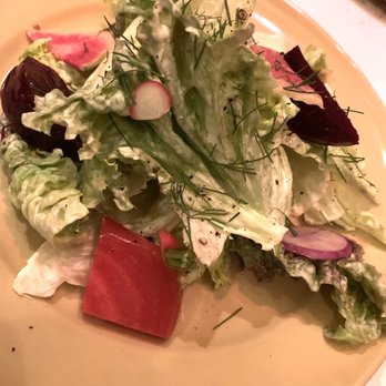 Chez Panisse - Salad with creamy ginger dressing. - New American Near Me - Berkeley, California Chez Panisse - Salad with creamy ginger dressing. - New American Near Me - Berkeley, California