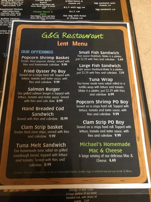Menu photo 4 G & G Restaurant Vandergrift, PA Menu photo 4 G & G Restaurant Vandergrift, PA