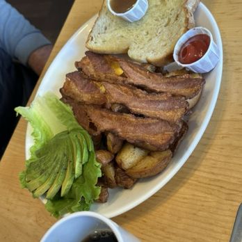 Blue Fox Cafe - Crispy bacon when you ask for it! - Breakfast & Brunch Near Me - Victoria, British Columbia