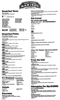Menu photo 7 Antojitos Mexicanos Marisol San Antonio, TX Menu photo 7 Antojitos Mexicanos Marisol San Antonio, TX