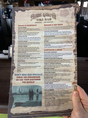Menu photo 7 Square Grouper Tiki Bar Jupiter, FL