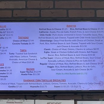 La Flor Pupusas Grill - Menu - Mexican Near Me - Sacramento, California