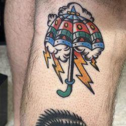 Downtown Tattoo - Lucky Umbrella to keep bad storms away