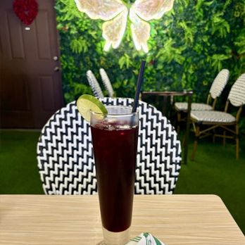 Mariposas - Chicha Morada beverage non-alcoholic. - Peruvian Near Me - San Francisco, California