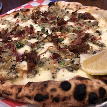 Donatina Neapolitan Pizza Cafe - Clam pie, delicious - Pizza Near Me - Patchogue, New York Donatina Neapolitan Pizza Cafe - Clam pie, delicious - Pizza Near Me - Patchogue, New York