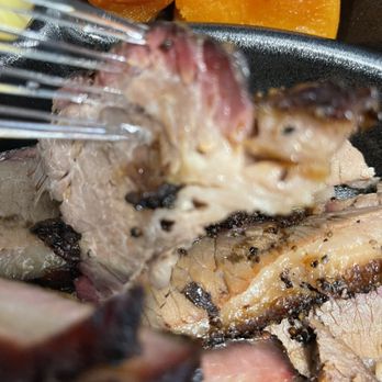 Gatlin's BBQ - meat and vegetables in a pan - Barbeque Near Me - Houston, Texas