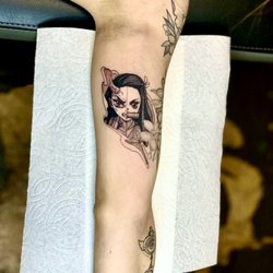 Rising Tide Tattoo - Nezuko - Demon Slayer by Cliff Pablo