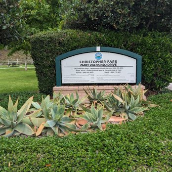 Christopher Park - Park sign - Parks Near Me - Mission Viejo, California
