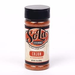 SoLa Seasonings - SoLa Cajun Seasoning comes in a 7.2 oz bottle.  It is a certified Cajun product and a certified Louisiana product!