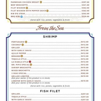 Pipi's - Menu 2023 - Mexican Near Me - Puerto Vallarta, JAL