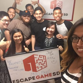 Escape Game SD - First timers with our moderator Cory! Thanks for the amazing experience - Escape Games Near Me - San Diego, California