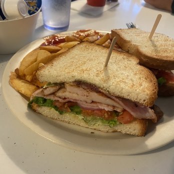 The Worker Bee Cafe - Turkey club sandwich was filling and delicious!!!! - Breakfast & Brunch Near Me - Carpinteria, California The Worker Bee Cafe - Turkey club sandwich was filling and delicious!!!! - Breakfast & Brunch Near Me - Carpinteria, California