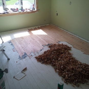 Beverly Craftsman Home Services - Hand scraped floor the old school way. This technique produces a beautiful scalloped texture. - Handyman Near Me