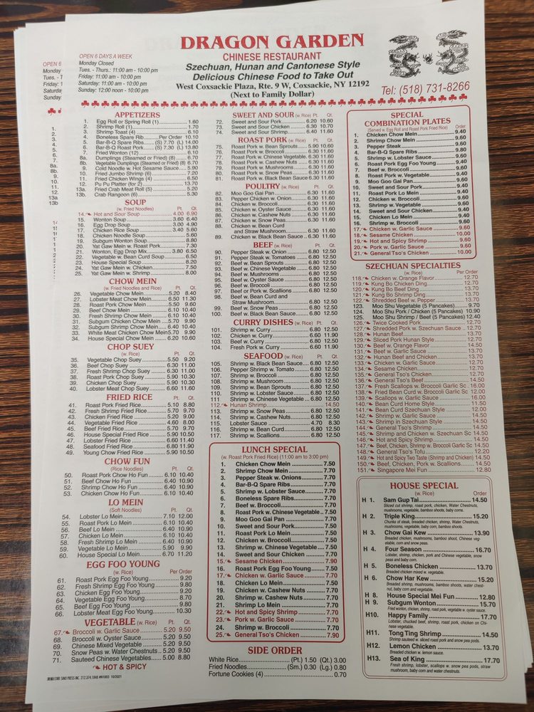 New Dragon Garden Chinese Restaurant