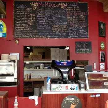 Mr. Mikes - a menu on the wall - Pizza Near Me - Burlington, Vermont Mr. Mikes - a menu on the wall - Pizza Near Me - Burlington, Vermont