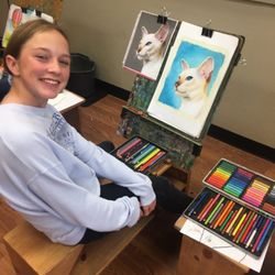 Drawn2Art - Rancho Cucamonga - Mia, Age 14, Chalk Pastel