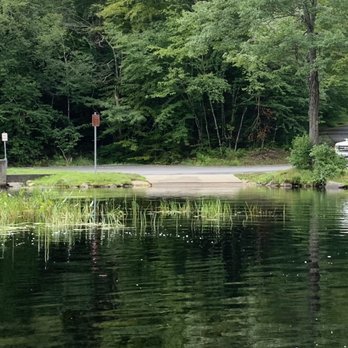 Big Pond - Looking back at the boat launch - Lakes Near Me - Otis, Massachusetts