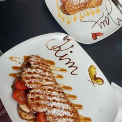 Magic Waffel - Yummy with Nutella, strawberries and banana