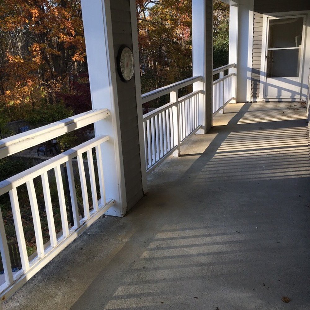 New Pond Village - Love our deck! - Assisted Living Facilities Near Me - Walpole, Massachusetts