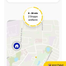 GLS General Logistics Systems Germany - Screenshot of the delivery attempt that never happened