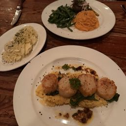 Scallops and buffalo tenderloin Scallops and buffalo tenderloin