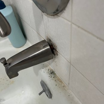 Plumbing Pro Services - His final install on the faucet - inches away from the wall. - Water Heater Installation/Repair Near Me Plumbing Pro Services - His final install on the faucet - inches away from the wall. - Water Heater Installation/Repair Near Me