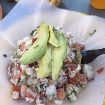 La Fiesta Alteña - Folsom - Seafood tostada! Yum! - Mexican Near Me - Folsom, California