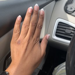 Natural nails. Gel manicure with reshaping from square to oval. "Love is in the bare" base coat. Nails done by Diane. Natural nails. Gel manicure with reshaping from square to oval. "Love is in the bare" base coat. Nails done by Diane.