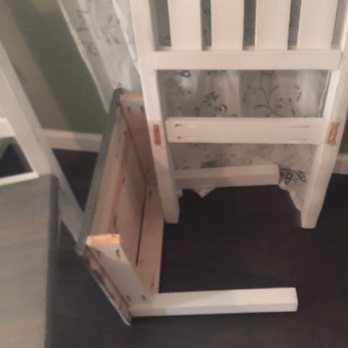 VanPatten Furnishings - Broken chair built by Austin at VanPatten Furnishings - Furniture Stores Near Me - Rio Vista, California