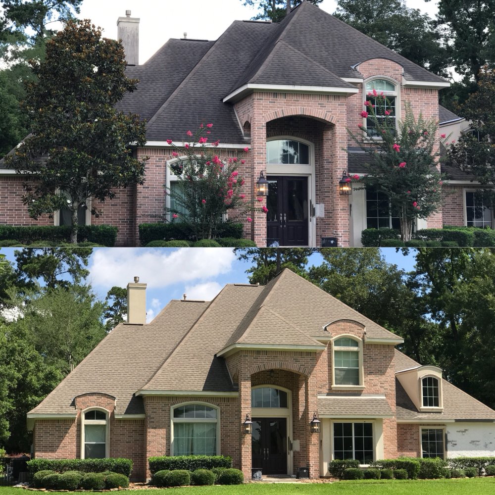 Slide of Woodlands Roof Cleaning & Pressure Washing