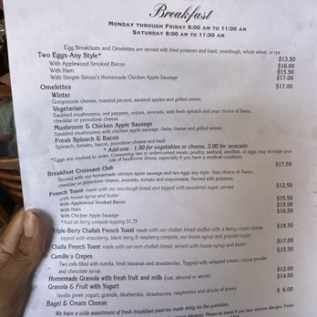 Simple Simon's Bakery & Bistro - Breakfast menu - Bakeries Near Me - Riverside, California Simple Simon's Bakery & Bistro - Breakfast menu - Bakeries Near Me - Riverside, California