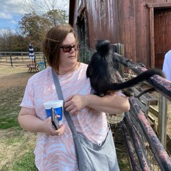 Oasis Animal Adventures - Here is Daisy playing on my friends shoulder
