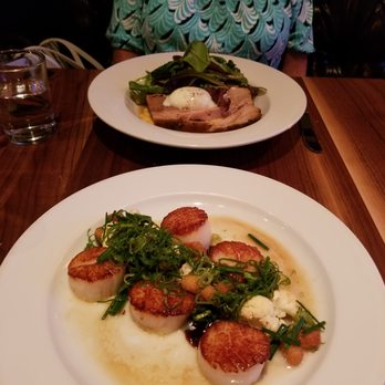 Lucky Restaurant - Pork shoulder and diver scallops. Excellent! - Wine Bars Near Me - Roanoke, Virginia
