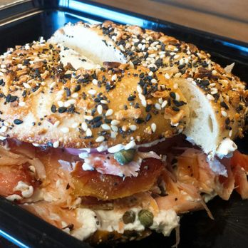 Chula Seafood - Salmon Bagel ($10). Saturdays only. - Poke Near Me - Scottsdale, Arizona