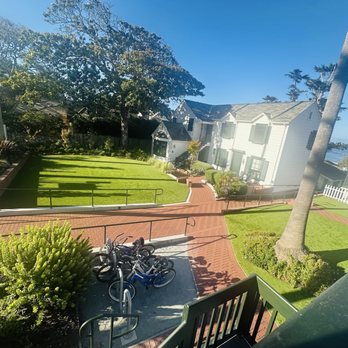 Carmel Beach Hotel - View of the back courtyard. - Hotels Near Me - Carmel, California Carmel Beach Hotel - View of the back courtyard. - Hotels Near Me - Carmel, California