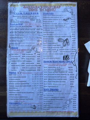Menu photo 1 Barbara's Fishtrap Half Moon Bay, CA