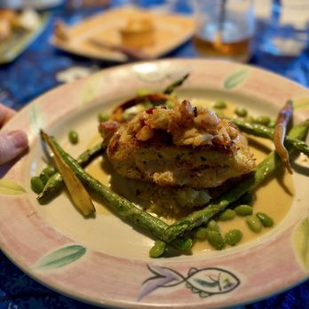 Mama's Fish House - Hawaiian Kanpachi with crab & lobster in a Macadamia nut crust - Seafood Near Me - Paia, Hawaii Mama's Fish House - Hawaiian Kanpachi with crab & lobster in a Macadamia nut crust - Seafood Near Me - Paia, Hawaii