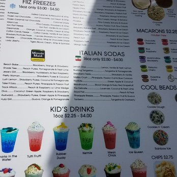 FiiZ Drinks - Menu - Desserts Near Me - Taylorsville, Utah