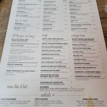The Dearborn - Menu - New American Near Me - Chicago, Illinois