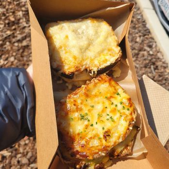 Moonbelly Bakery - Ham and cheese melt. Veggie melt on bottom - Bakeries Near Me - Sacramento, California Moonbelly Bakery - Ham and cheese melt. Veggie melt on bottom - Bakeries Near Me - Sacramento, California
