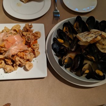 Celadon - Calamari and mussels...so delicious - Seafood Near Me - Napa, California